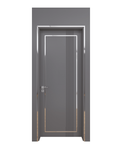 BY-6001V Porte intérieure Laqué Vitrée